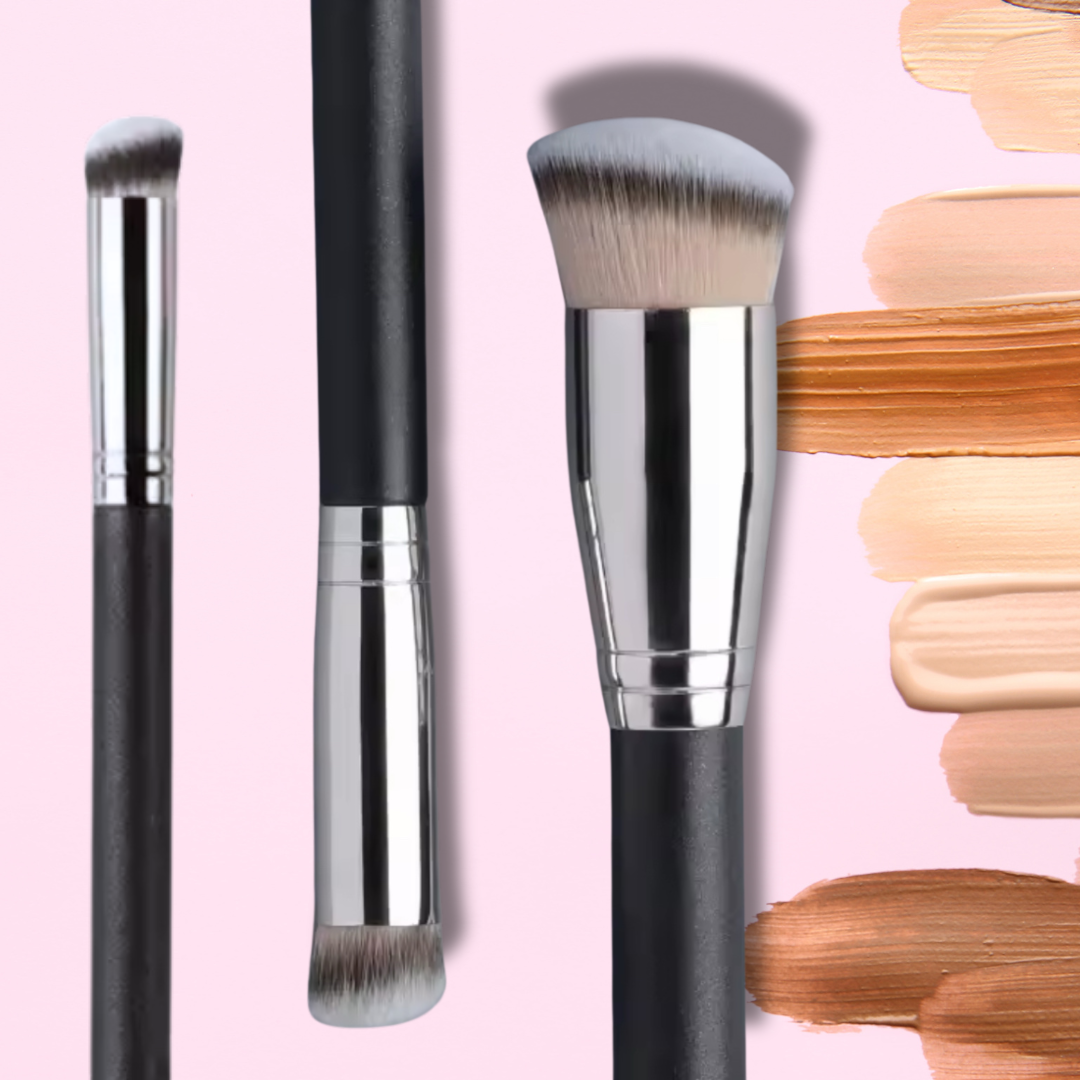 3pcs It Girl Foundation, Contour & Conceal Makeup Brushes