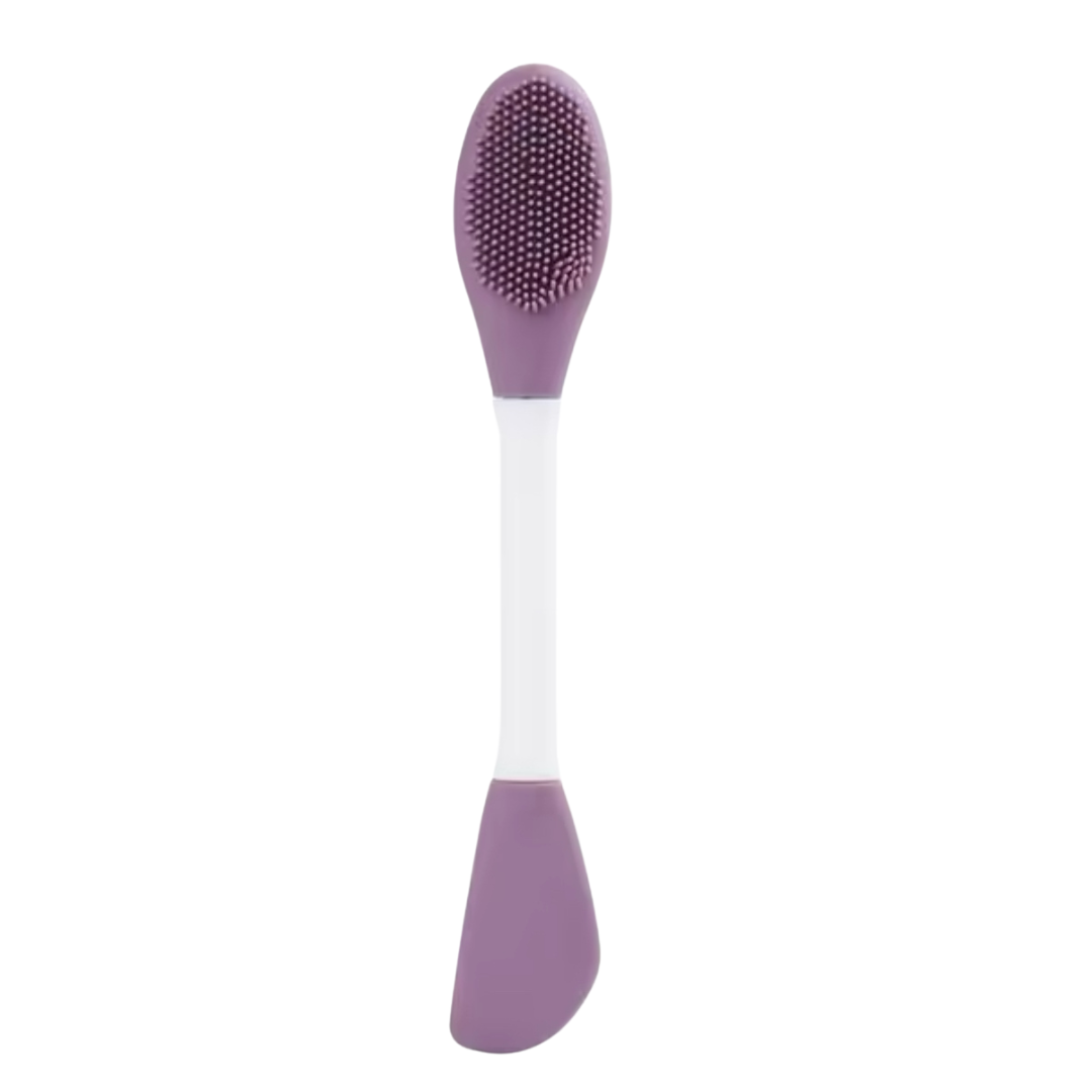 Dual Head Silicone Face Mask Applicator Facial Pore Cleanser Double Sided Brush
