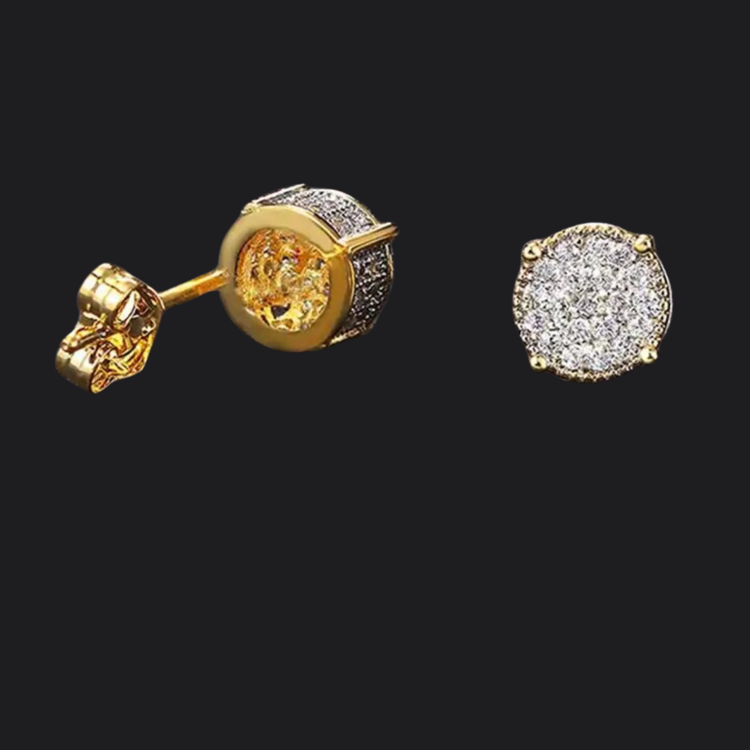 Small Round Stud Earrings