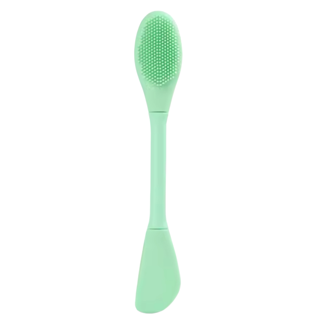 Dual Head Silicone Face Mask Applicator Facial Pore Cleanser Double Sided Brush