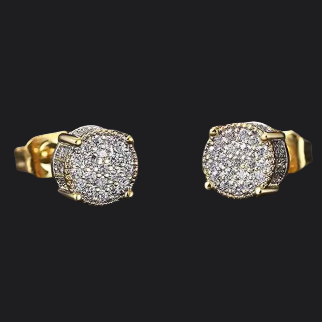 Small Round Stud Earrings