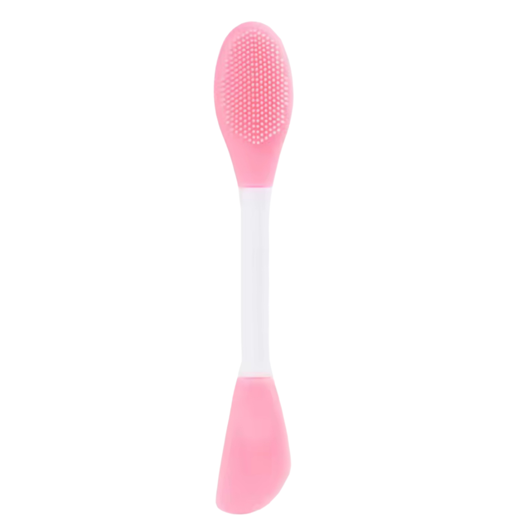 Dual Head Silicone Face Mask Applicator Facial Pore Cleanser Double Sided Brush