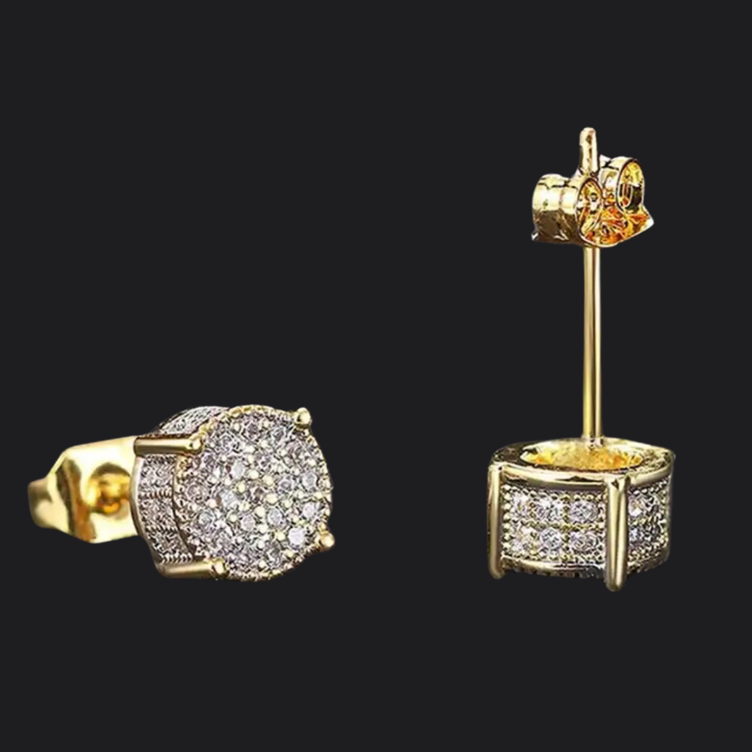 Small Round Stud Earrings