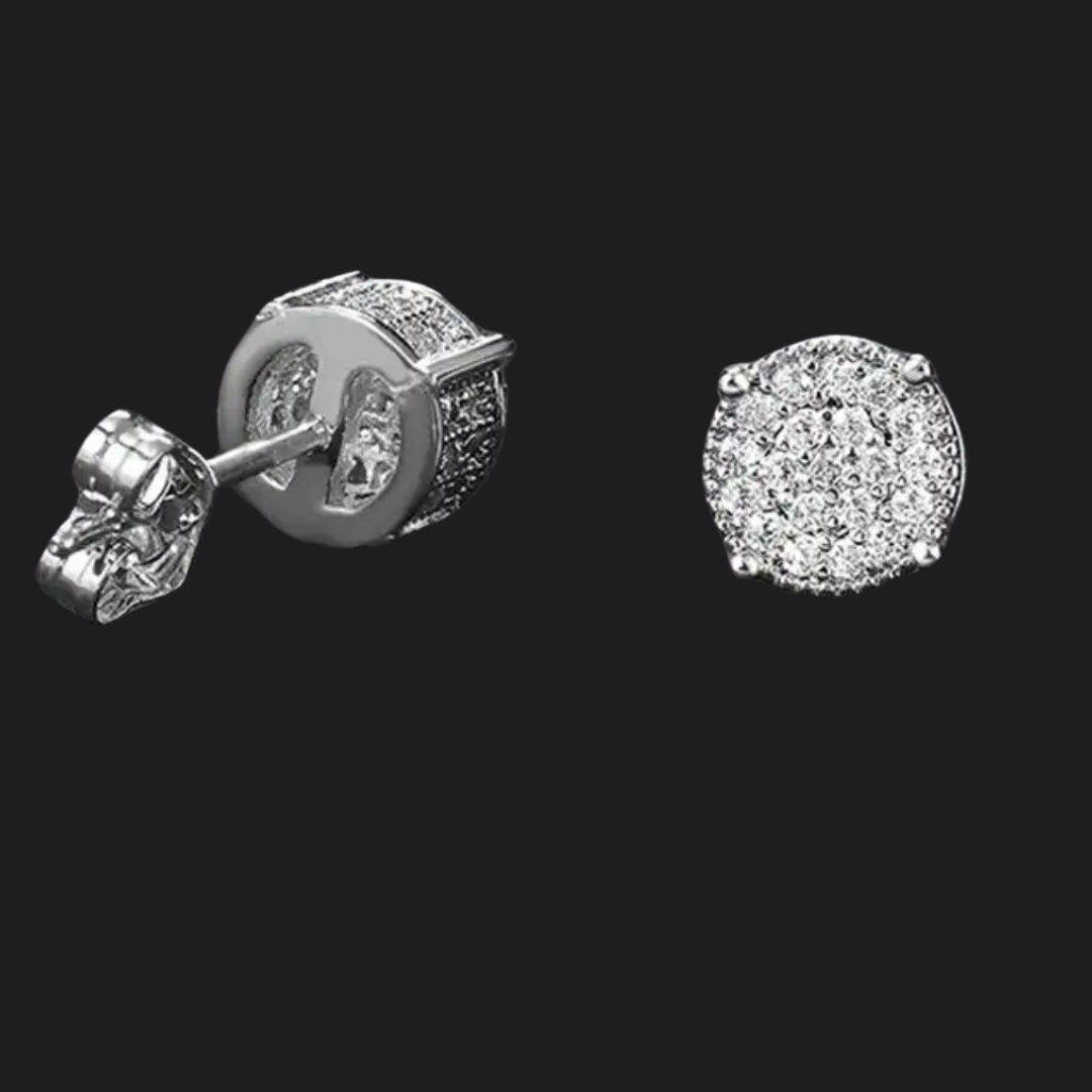 Small Round Stud Earrings