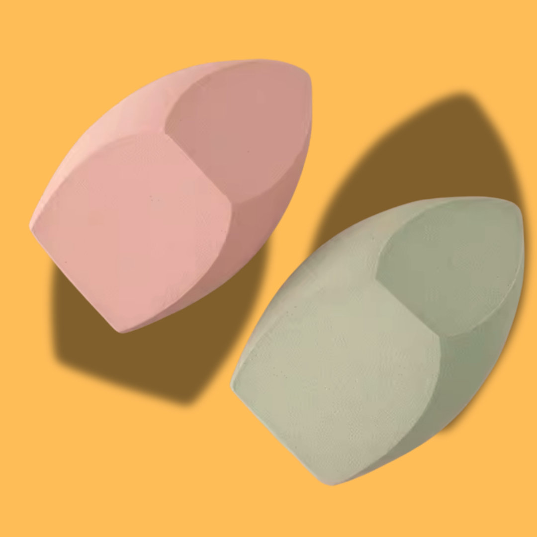 2Pcs Jumbo Makeup Sponge Wet & Dry Dual Use