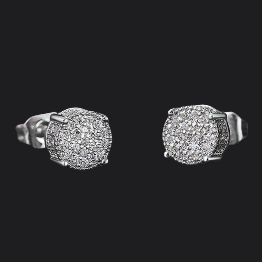 Small Round Stud Earrings
