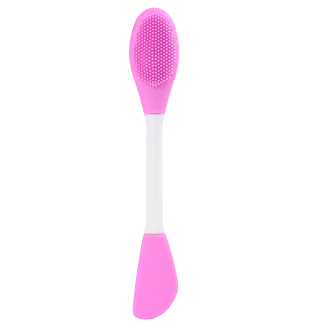 Dual Head Silicone Face Mask Applicator Facial Pore Cleanser Double Sided Brush