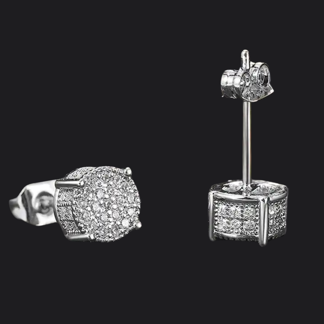 Small Round Stud Earrings