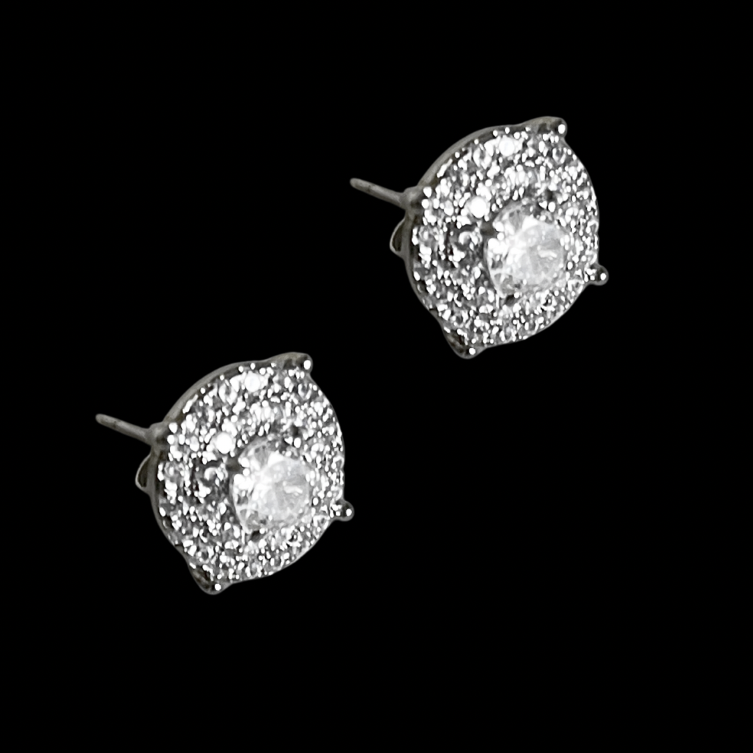 Small Cubic Zircon Stud Earrings