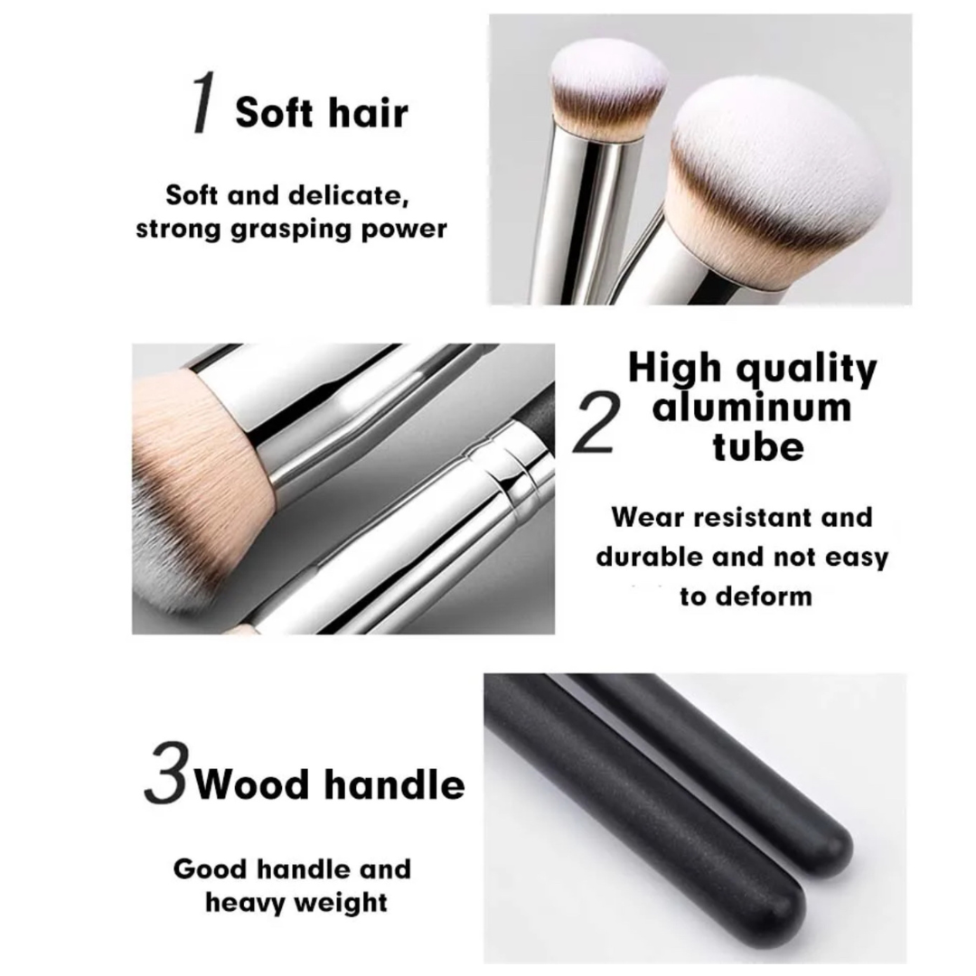 3pcs It Girl Foundation, Contour & Conceal Makeup Brushes