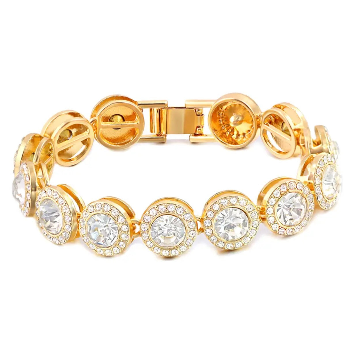 Icy Circle Cuban Bracelet