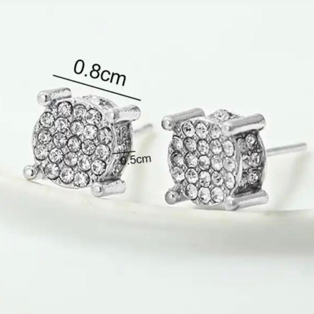 Small Round Stud Earrings