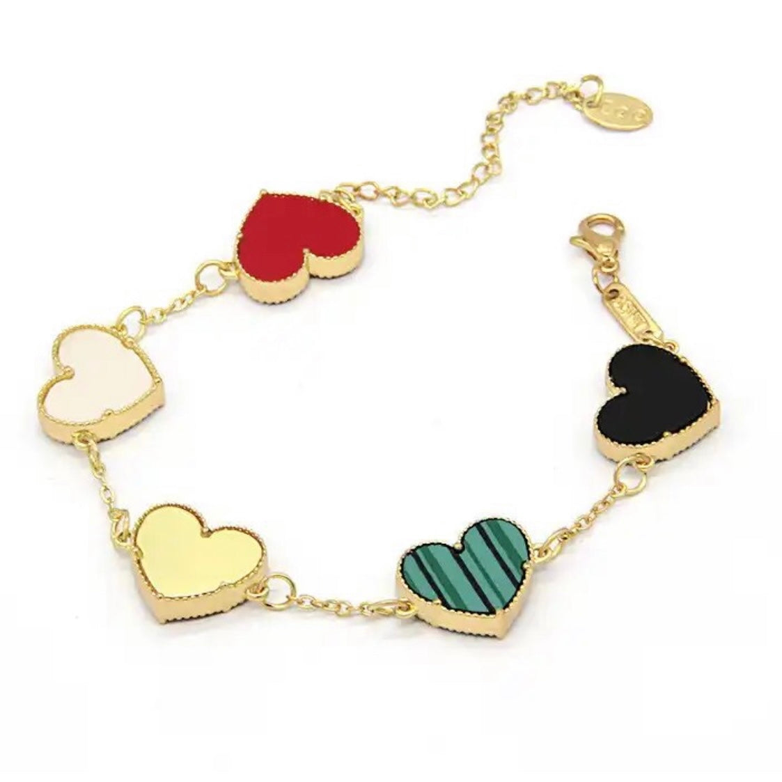 Multi Color Heart Shaped Bracelet