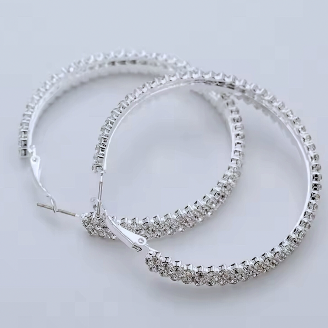 Bohemian Medium Hoop Earrings