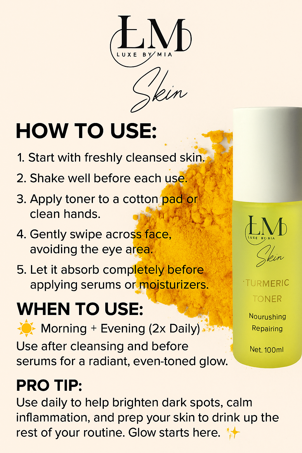 Turmeric Toner