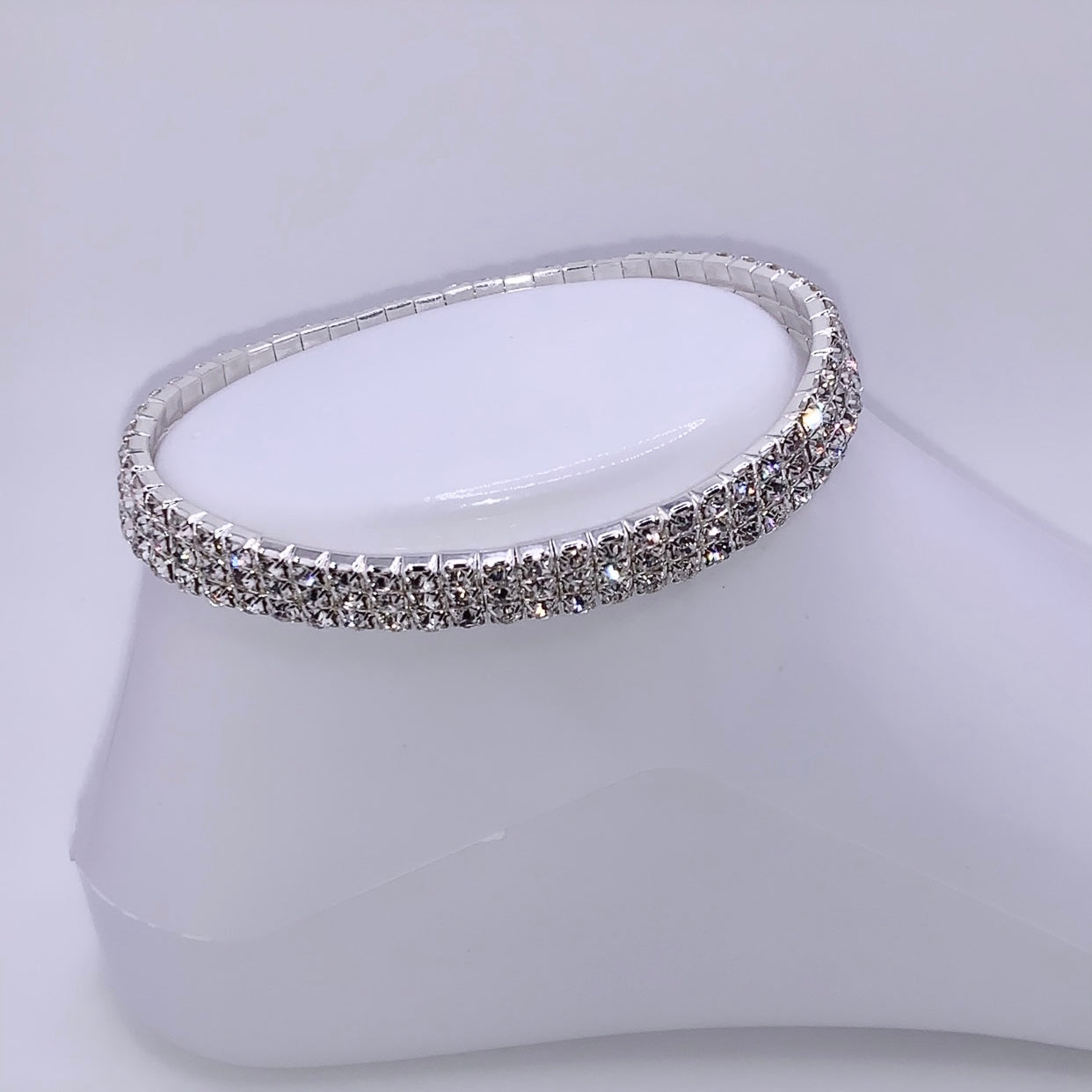 Glitzy Elastic Anklet