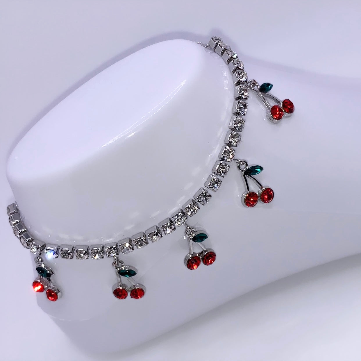 Cherry Pendant Anklet