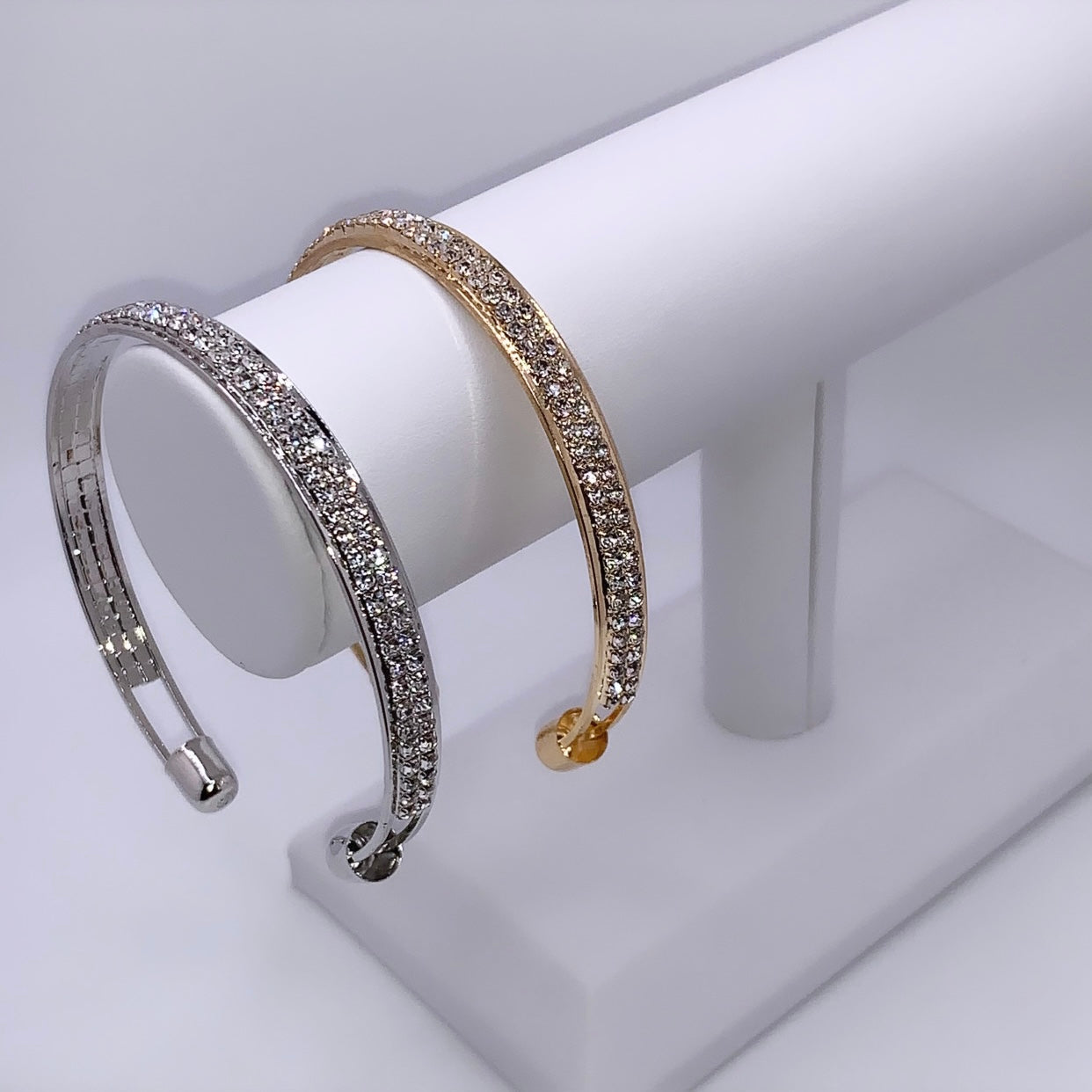 Dazzle Cuff Open Bangle Bracelet