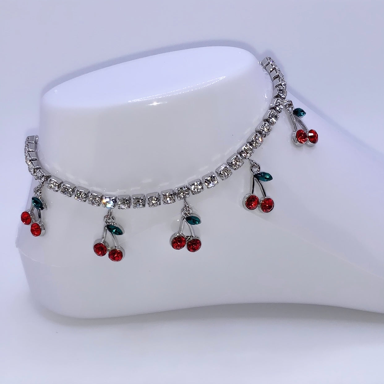 Cherry Pendant Anklet