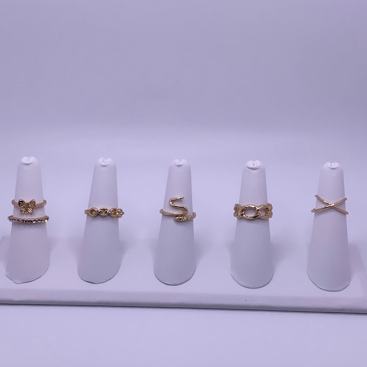 Saucy 6 Pcs Knuckle Rings