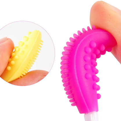 Double-Sided Silicone Lip Exfoliating Soft Scrub Brush