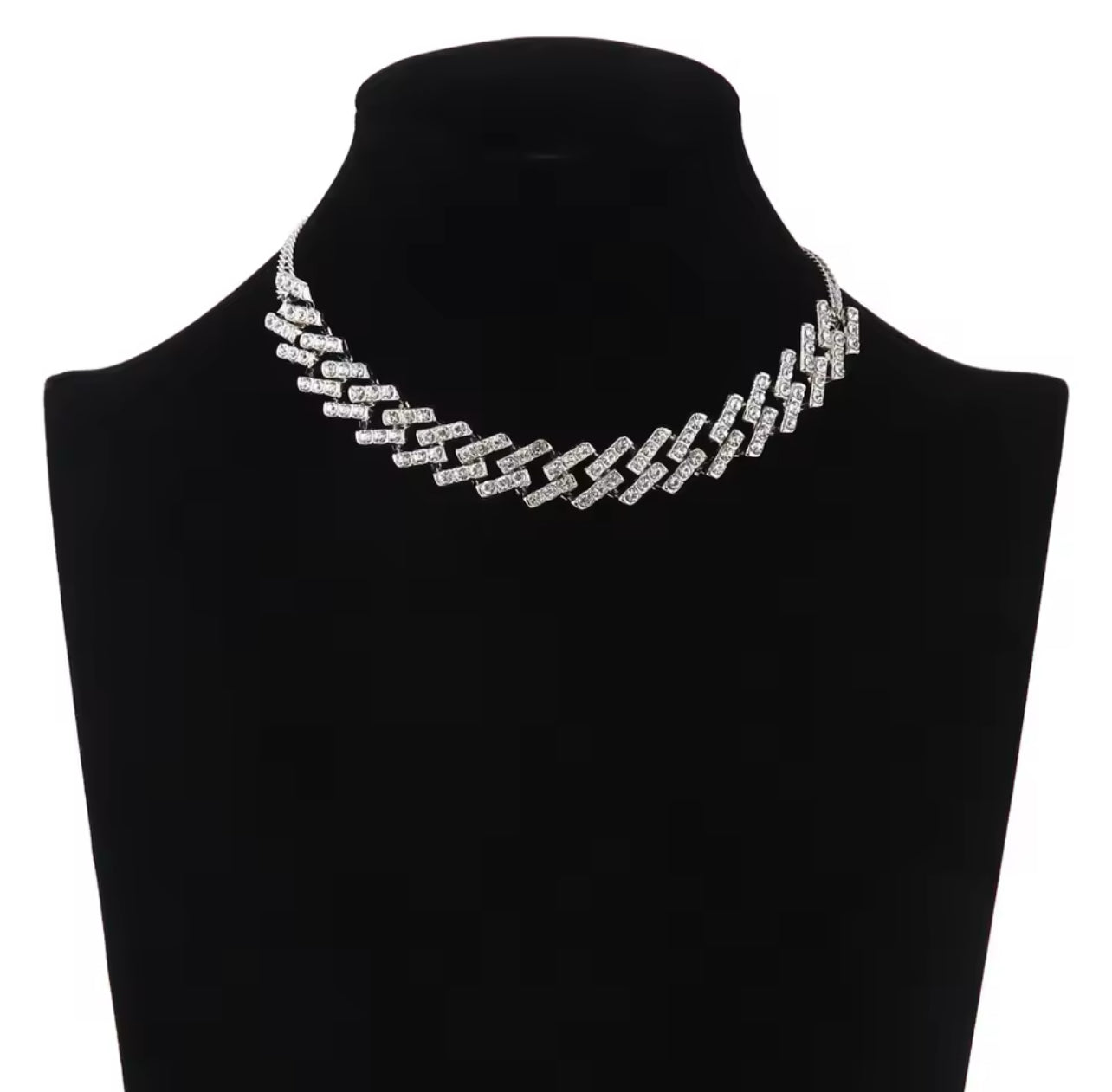 Icy Girl Cuban Link Choker Necklace