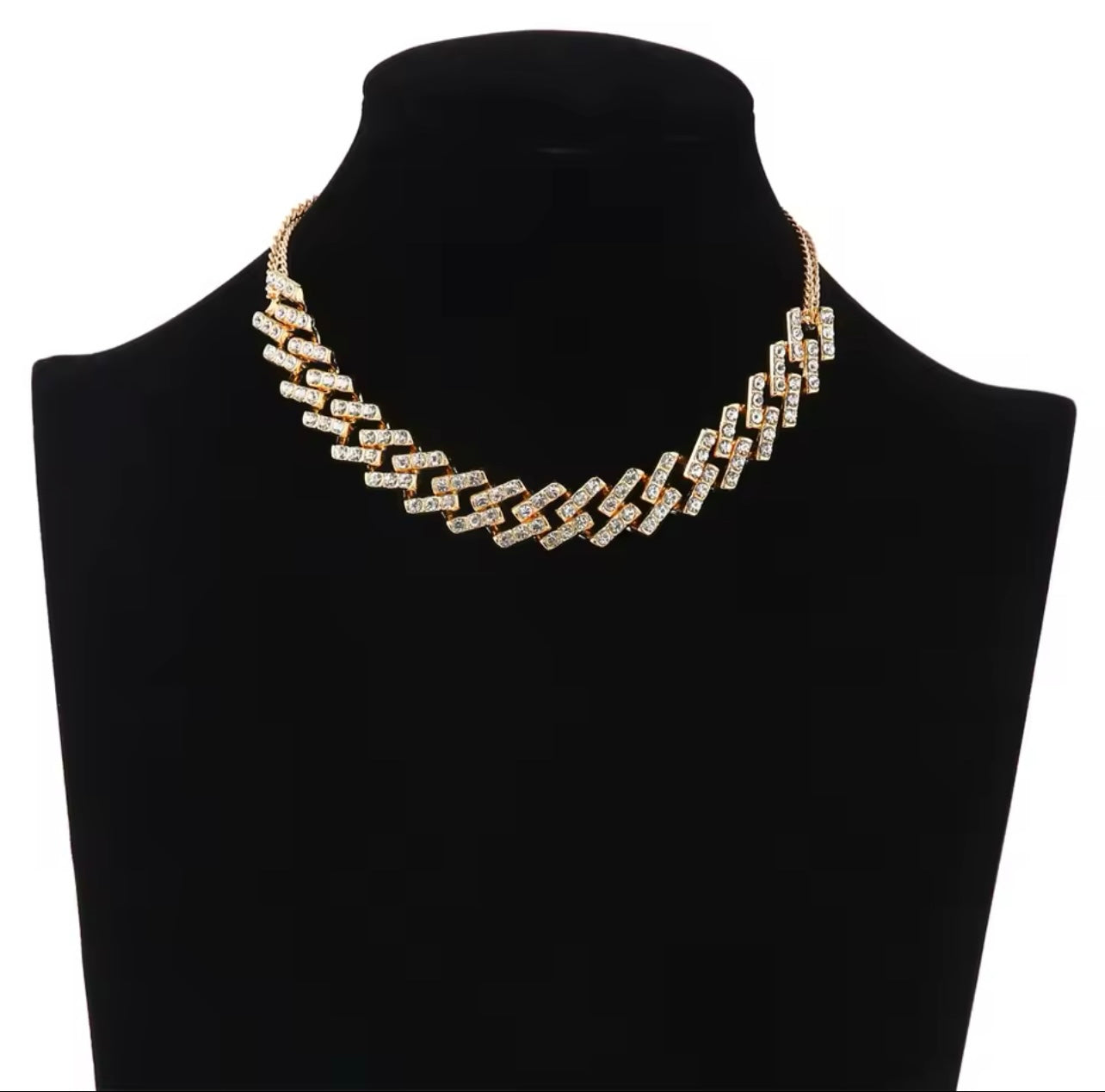 Icy Girl Cuban Link Choker Necklace