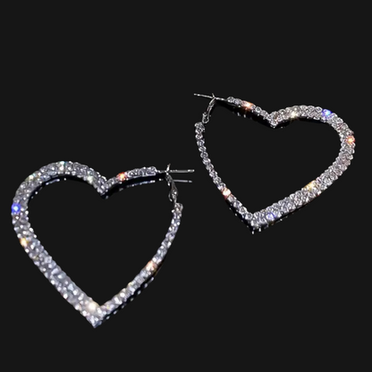 Hearts Hoop Earrings