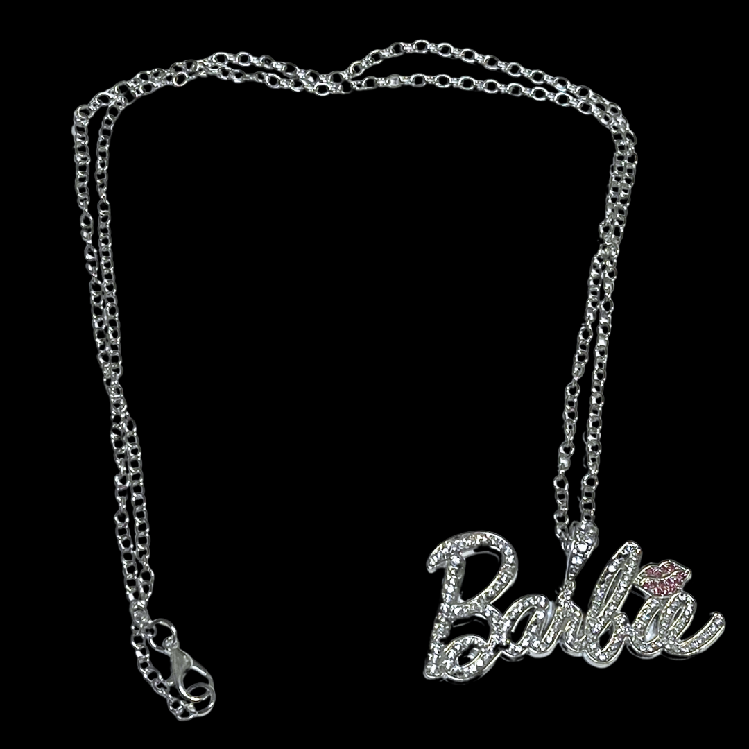 Barbie Pendant Letter Necklace