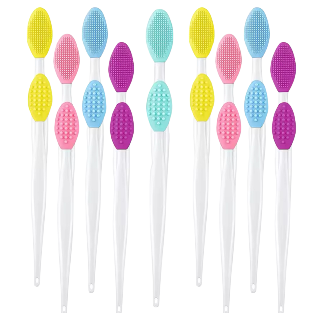 Double-Sided Silicone Lip Exfoliating Soft Scrub Brush