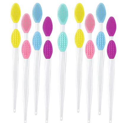 Double-Sided Silicone Lip Exfoliating Soft Scrub Brush