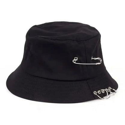 Iron Pin Rings Bucket Hat