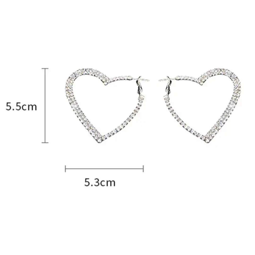 Hearts Hoop Earrings