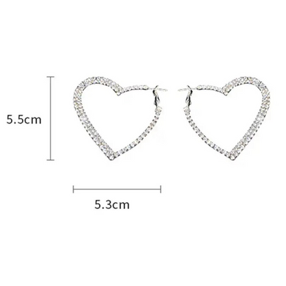 Hearts Hoop Earrings