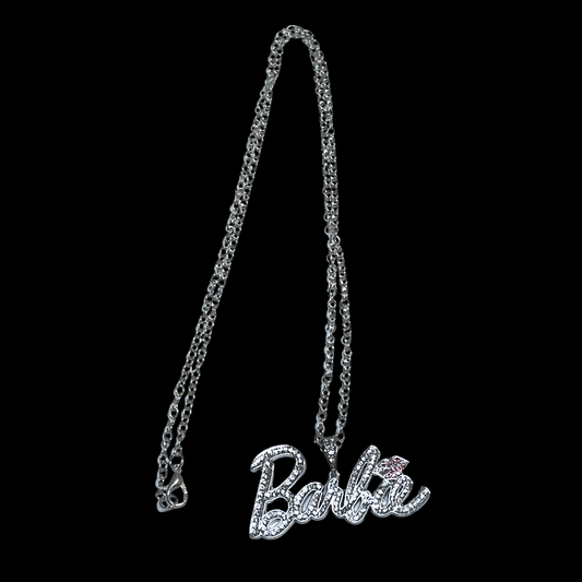 Barbie Pendant Letter Necklace