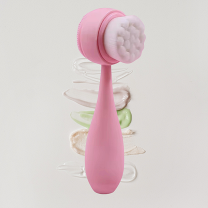 Deep Pore Double-Sided Silicone Facial Cleansing & Exfoliating Brush