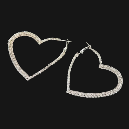 Hearts Hoop Earrings