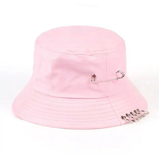 Iron Pin Rings Bucket Hat