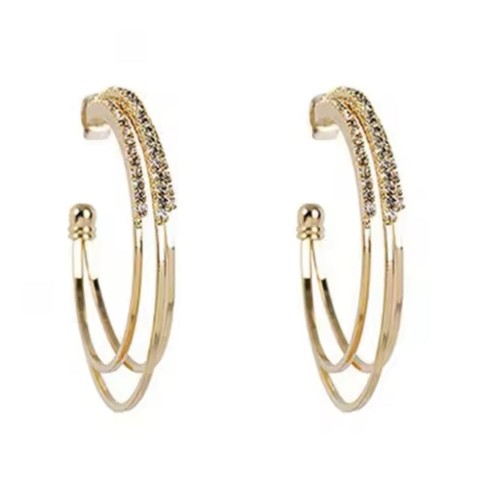 Open Back Hoop Earrings