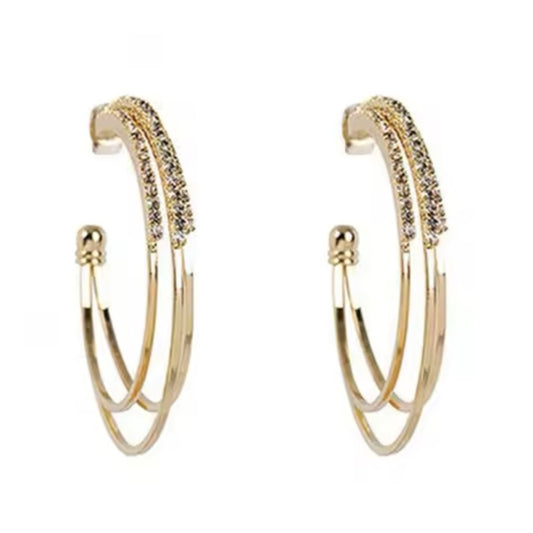 Open Back Hoop Earrings