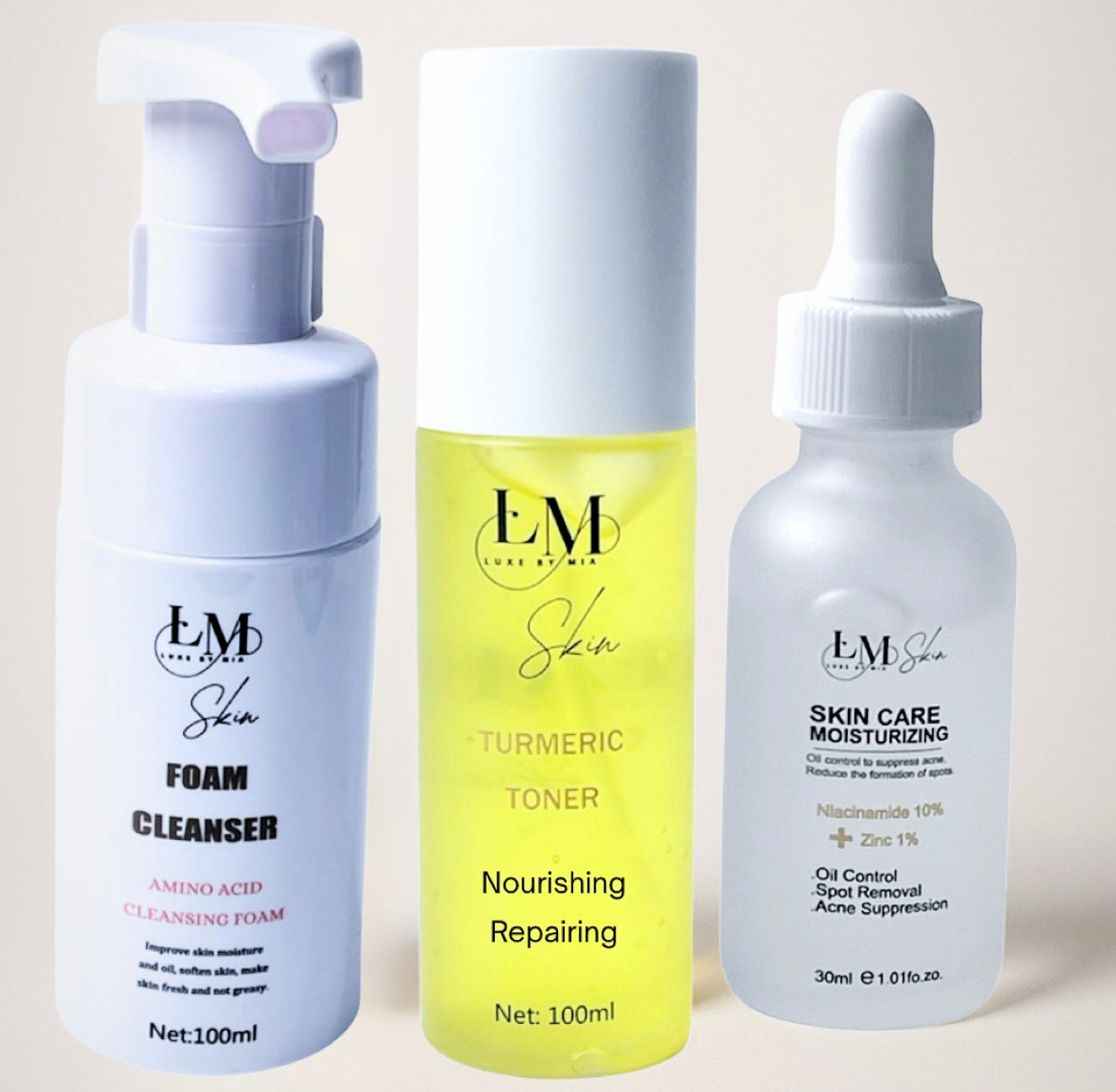 Glow Essentials Skincare Bundle – Cleanse, Tone & Treat