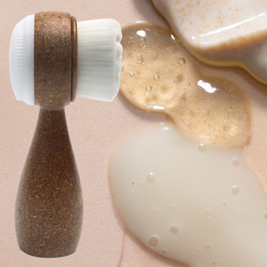 Eco-Luxe Coconut Shell Double Sided Exfoliating Facial Brush
