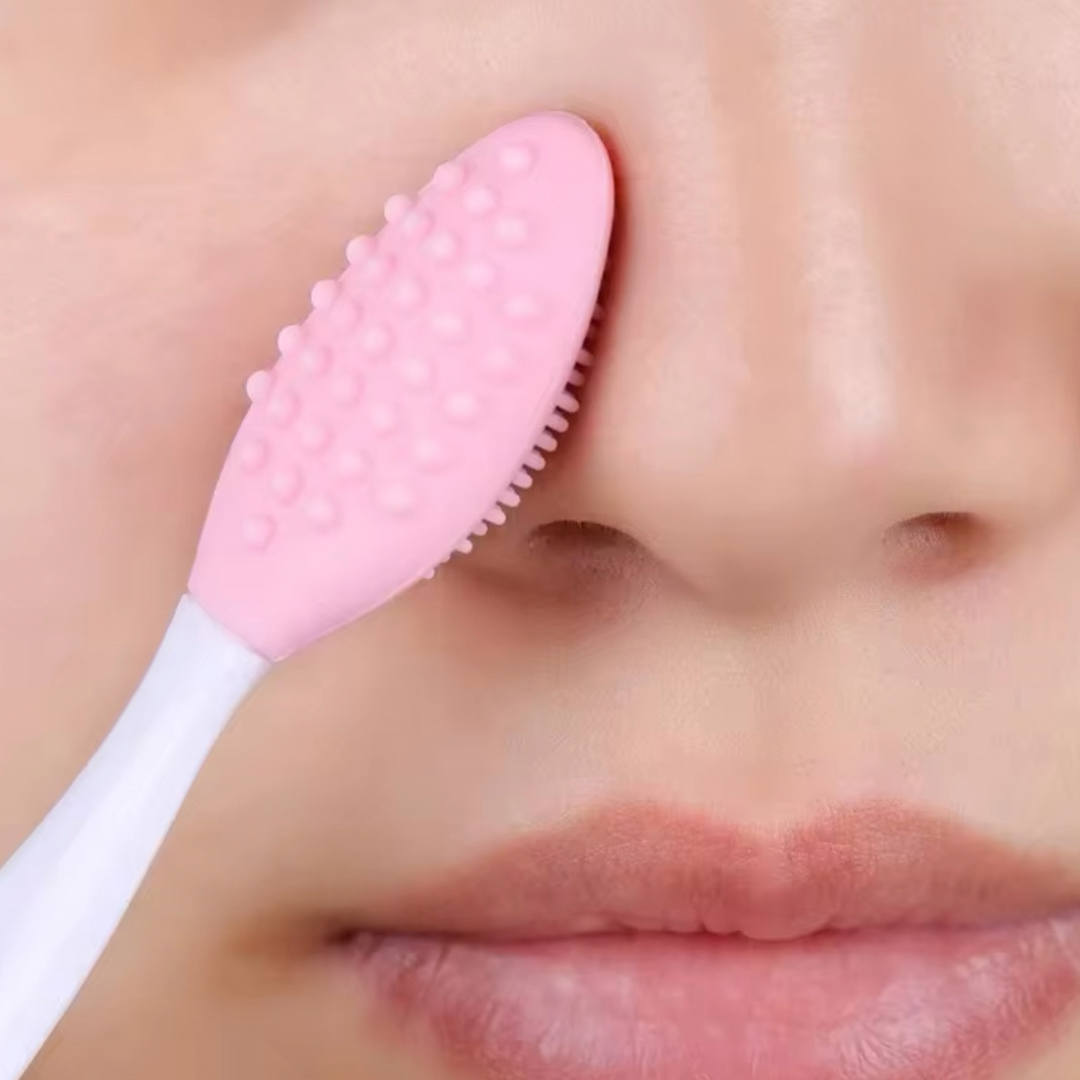 Double-Sided Silicone Lip Exfoliating Soft Scrub Brush