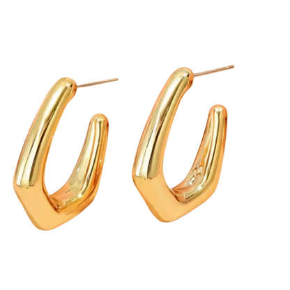 Sculpted Curve Hoops