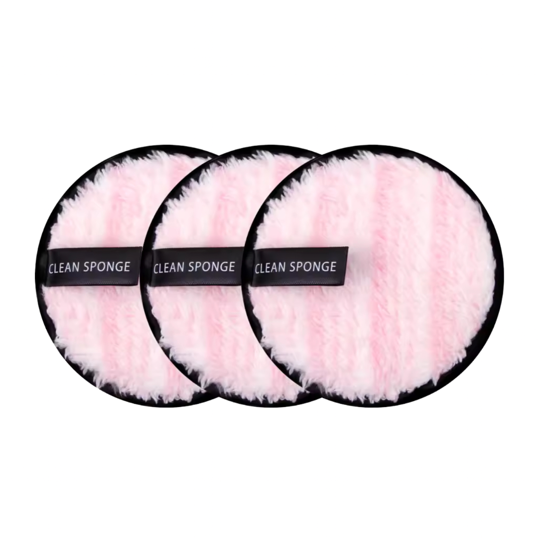 Luxe Pink Trio Reusable Makeup Remover Pads