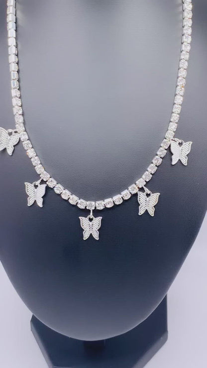 Sporty Butterfly Necklace