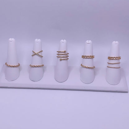 Vibin 8 Piece Knuckle Ring Sets