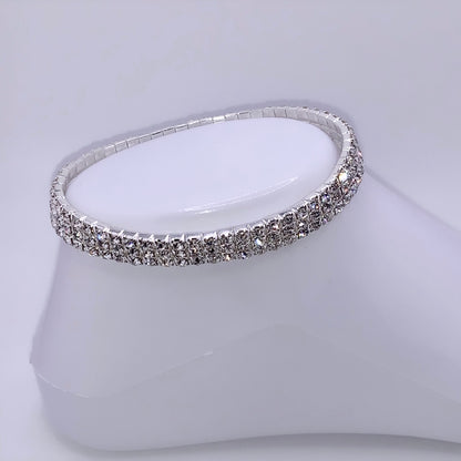 Glitzy Elastic Anklet