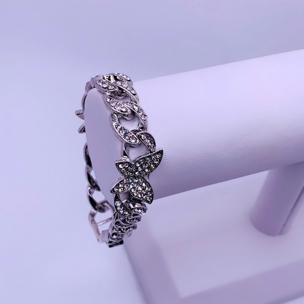 Butterfly Cuban Link Bracelet