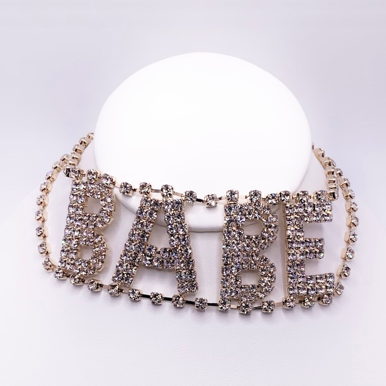 Babe Letter Choker Necklace